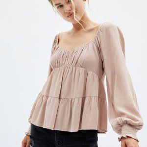 Long Sleeved Babydoll Top